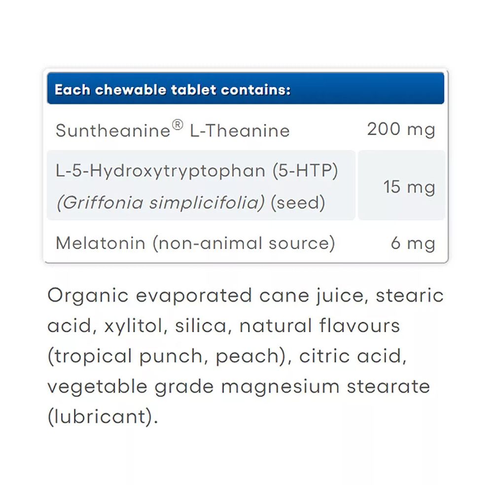 Alvássegítő komplex, Natural Factors Tranquil Sleep Extra Strength, 3x60 rágótabletta, Trópusi Gyümölcs ízben Alvássegítő komplex, Natural Factors Tranquil Sleep Extra Strength, 3x60 rágótabletta, Trópusi Gyümölcs ízben