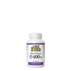 E-Vitamin 400 IU, Natural Factors Mixed Vitamin-E, 90 lágykapszula