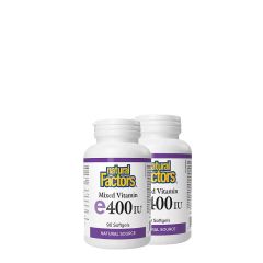 E-Vitamin 400 IU, Natural Factors Mixed Vitamin-E, 2x90 lágykapszula