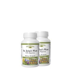 Orbáncfű 300 mg, Natural Factors St. John's Wort, 2x90 kapszulás