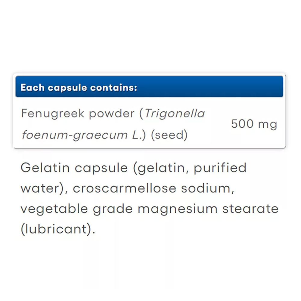 Görögszéna mag 500 mg, Natural Factors Fenugreek Seed, 2x90 kapszula Görögszéna mag 500 mg, Natural Factors Fenugreek Seed, 2x90 kapszula