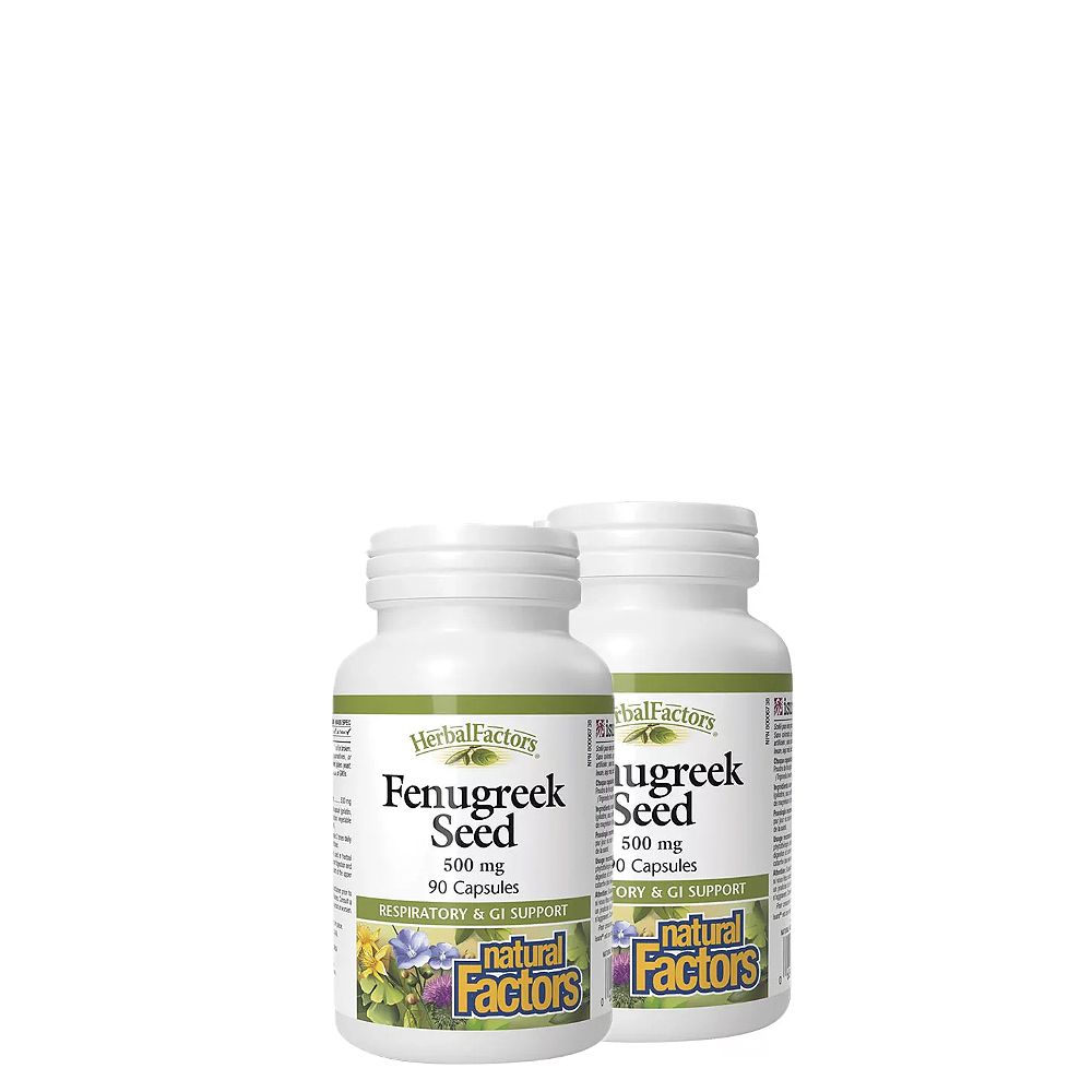 Görögszéna mag 500 mg, Natural Factors Fenugreek Seed, 2x90 kapszula Görögszéna mag 500 mg, Natural Factors Fenugreek Seed, 2x90 kapszula