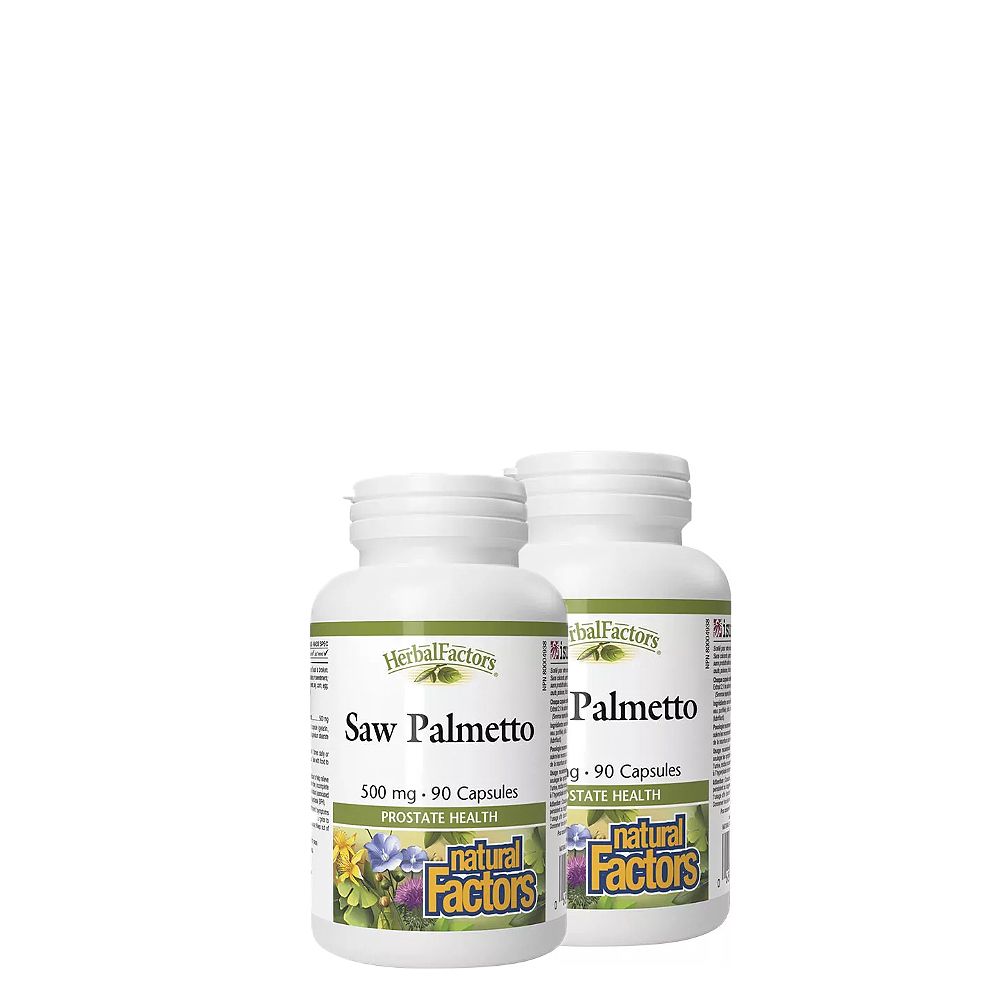 Fűrészpálma 500 mg, Natural Factors Saw Palmetto, 2x90 kapszula Fűrészpálma 500 mg, Natural Factors Saw Palmetto, 2x90 kapszula