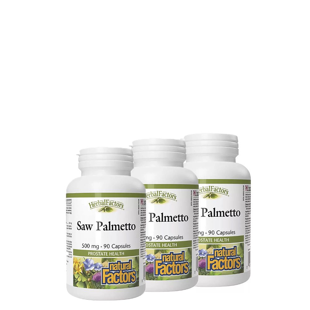 Fűrészpálma 500 mg, Natural Factors Saw Palmetto, 3x90 kapszula Fűrészpálma 500 mg, Natural Factors Saw Palmetto, 3x90 kapszula