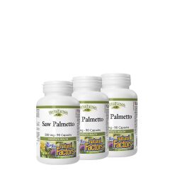 Fűrészpálma 500 mg, Natural Factors Saw Palmetto, 3x90 kapszula