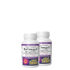 Női Komplet RxOmega-3 300 mg, Natural Factors Women’s Complete RxOmega EPA/DHA, 2x60 lágykapszula
