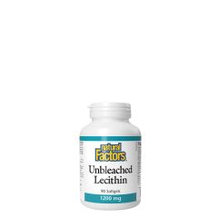 Unbleached Lecithin 1200 mg, Natural Factors Unbleached Lecithin, 90 lágykapszula