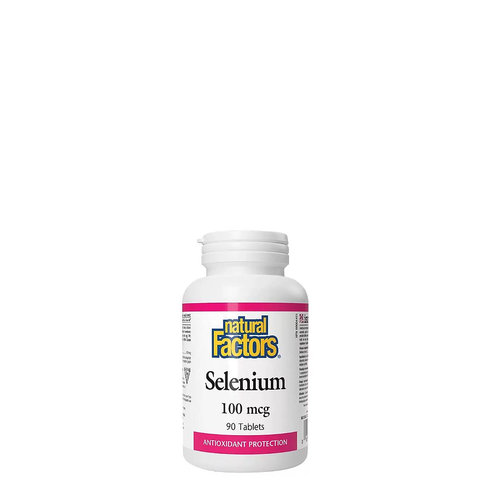 Szelén 100 mcg, Natural Factors Selenium, 90 tabletta Szelén 100 mcg, Natural Factors Selenium, 90 tabletta