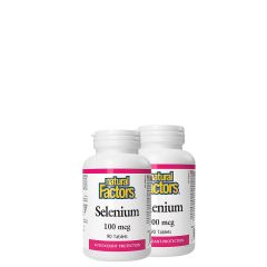 Szelén 100 mcg, Natural Factors Selenium, 2x90 tabletta