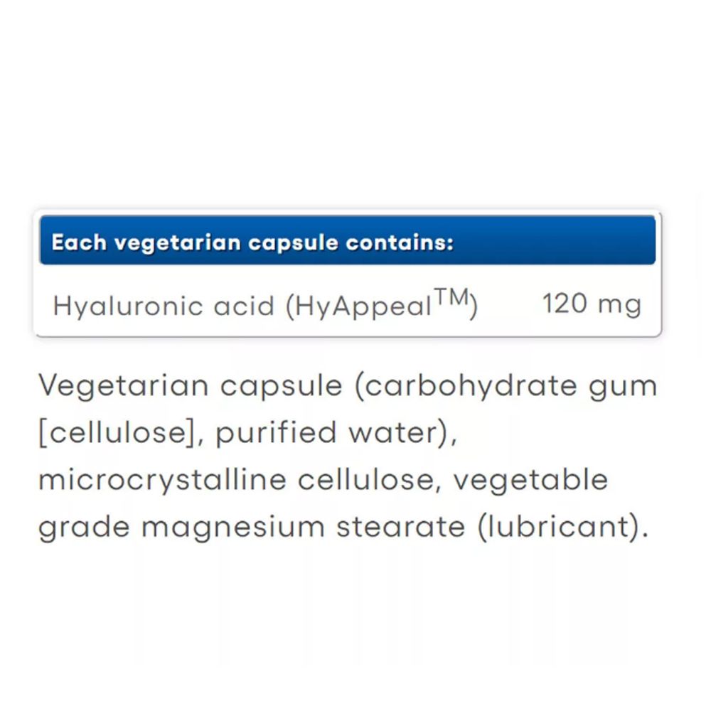 Hialuronsav 120 mg, Natural Factors HyAppeal Vegan Hyaluronic Acid, 2x60 kapszula Hialuronsav 120 mg, Natural Factors HyAppeal Vegan Hyaluronic Acid, 2x60 kapszula