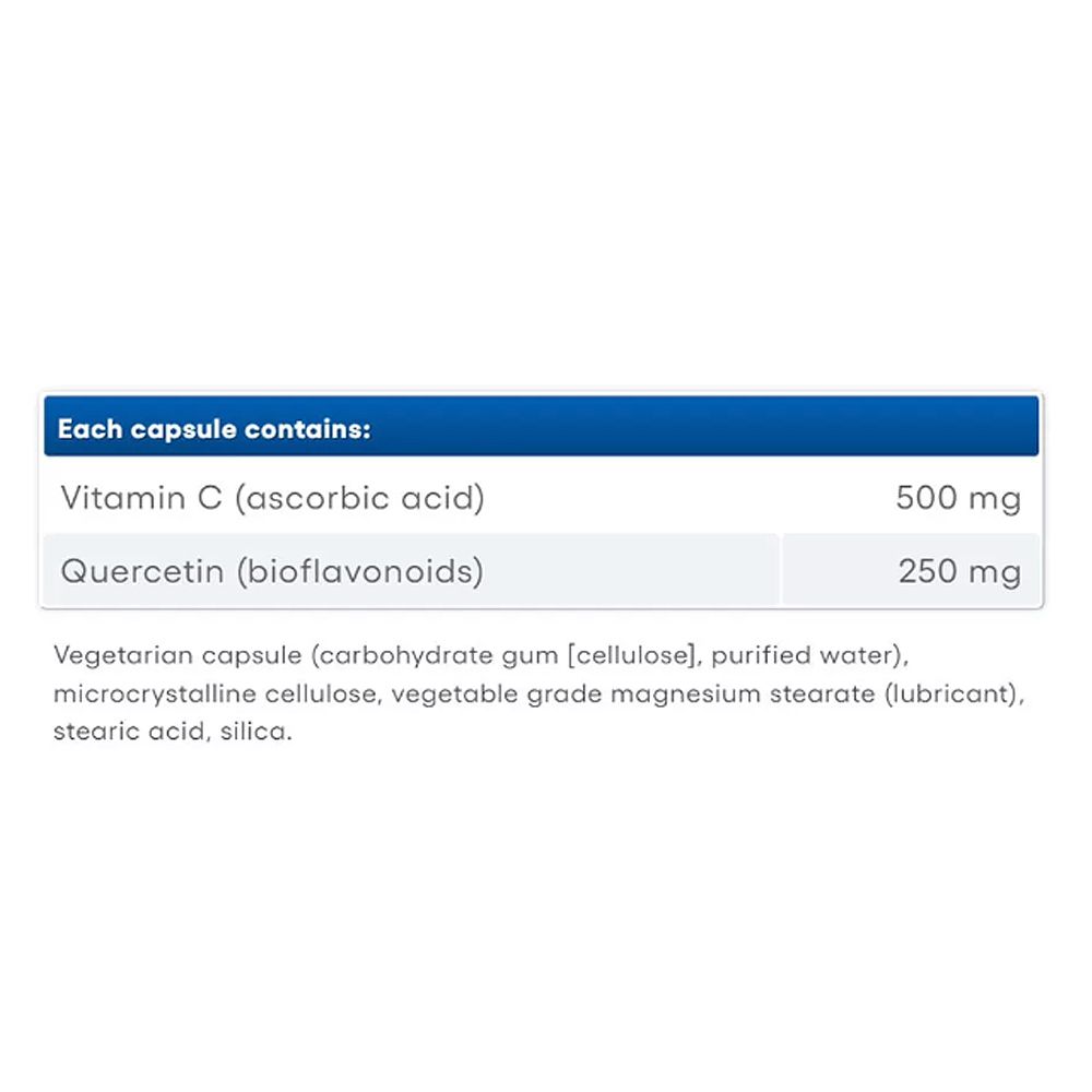 Extra C-Vitamin Kvercetinnel 500/250 mg, Natural Factors C Extra + Quercetin Bioflavonoids, 3x90 kapszula