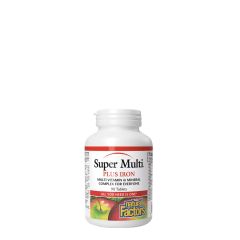 Szuper Multivitamin + Vas Komplex, Natural Factors Super Multi Plus Iron, 90 tabletta