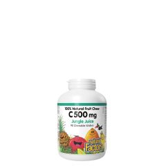 C-Vitamin 500 mg, Natural Factors Vitamin C, 90 rágótabletta, Gyümölcsös íz 