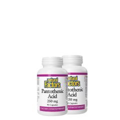 Pantoténsav 250 mg, Natural Factors Pantothenic Acid, 2x90 kapszula