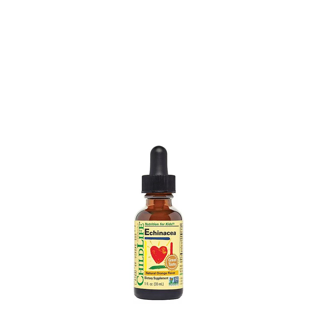 Immuntámogatás csecsemők és gyerekek számára, ChildLife Echinacea, 30 ml, Narancs ízben Immuntámogatás csecsemők és gyerekek számára, ChildLife Echinacea, 30 ml, Narancs ízben