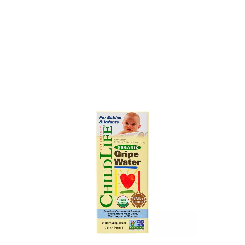 Gyógynövénykészítmény csecsemőknek, ChildLife Organic Gripe Water, 59 ml Gyógynövénykészítmény csecsemőknek, ChildLife Organic Gripe Water, 59 ml