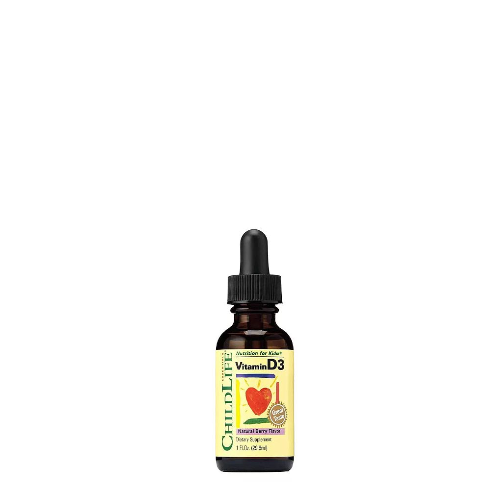 D-vitamin csepp gyerekenek és csecsemőknek,ChildLife Vitamin D3 Drops, 30 ml, Bogyós ízben D-vitamin csepp gyerekenek és csecsemőknek,ChildLife Vitamin D3 Drops, 30 ml, Bogyós ízben
