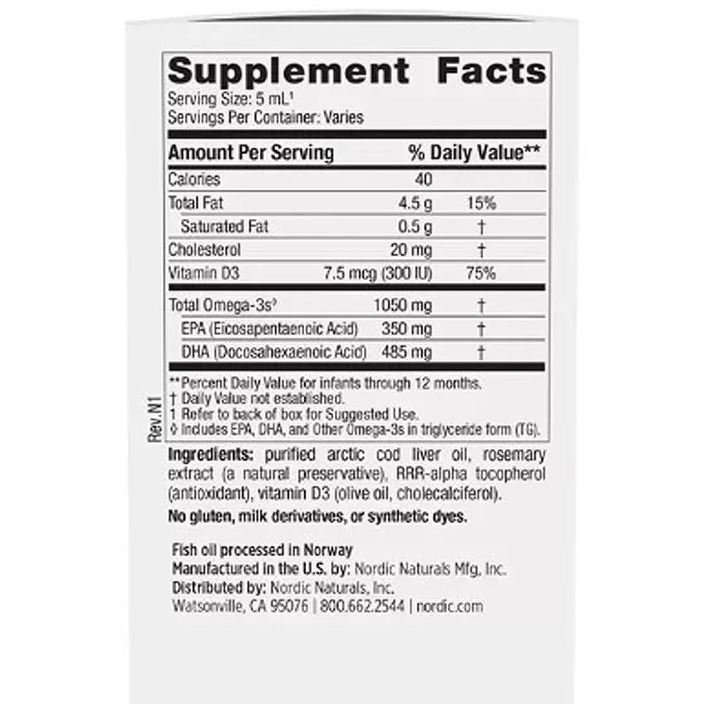 Omega-3 D-vitaminnal Csecsemőknek, Nordic Naturals Baby's Dha With Vitamin D3, 60 ml Omega-3 D-vitaminnal Csecsemőknek, Nordic Naturals Baby's Dha With Vitamin D3, 60 ml