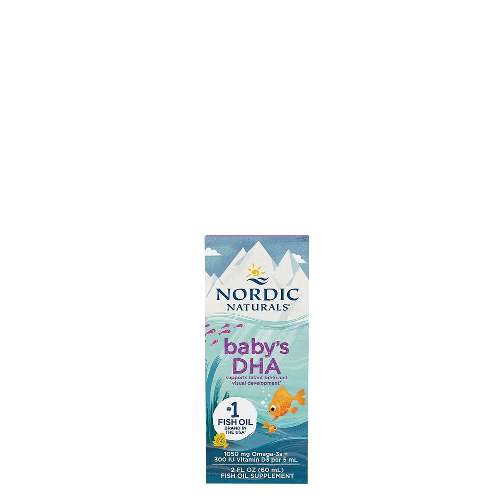Omega-3 D-vitaminnal Csecsemőknek, Nordic Naturals Baby's Dha With Vitamin D3, 60 ml Omega-3 D-vitaminnal Csecsemőknek, Nordic Naturals Baby's Dha With Vitamin D3, 60 ml
