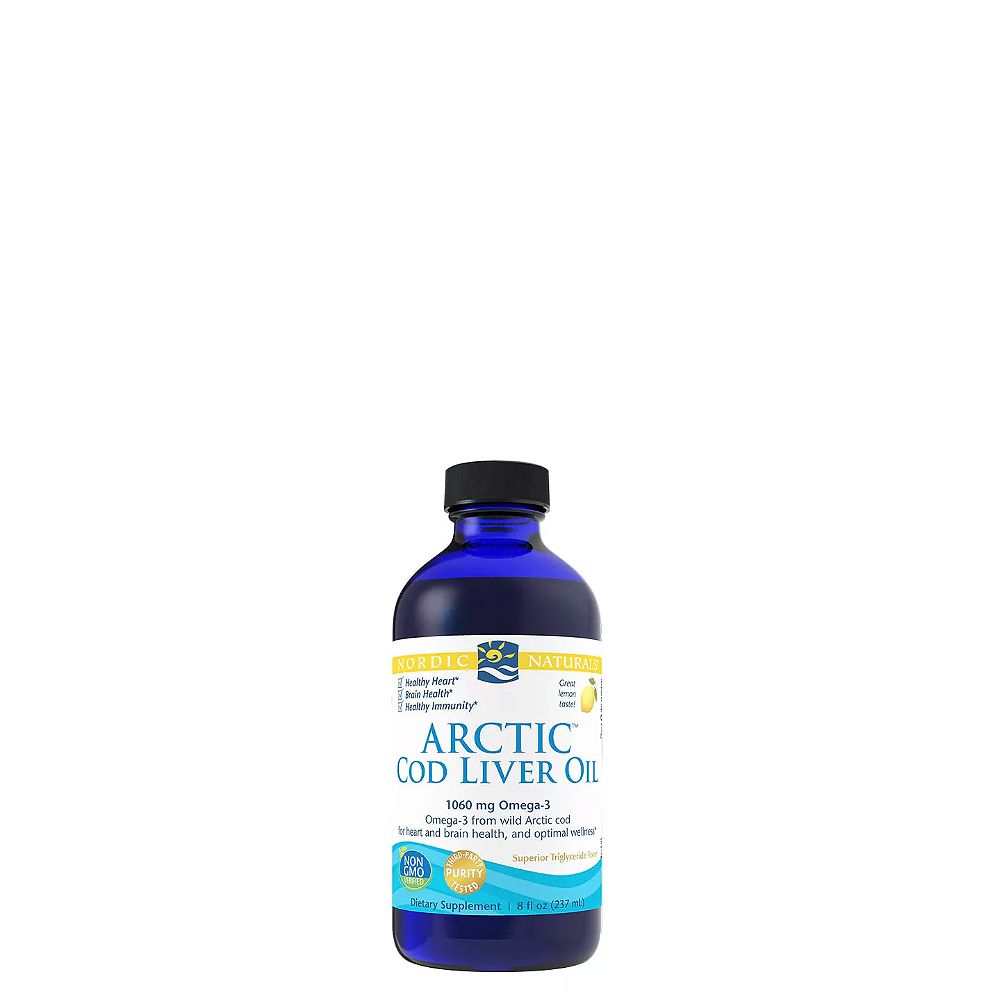 Sarkvidéki Tőkehalmáj Olaj 1060 mg, Nordic Naturals Arctic Cod Liver Oil, 237 ml Citromos ízben Sarkvidéki Tőkehalmáj Olaj 1060 mg, Nordic Naturals Arctic Cod Liver Oil, 237 ml Citromos ízben