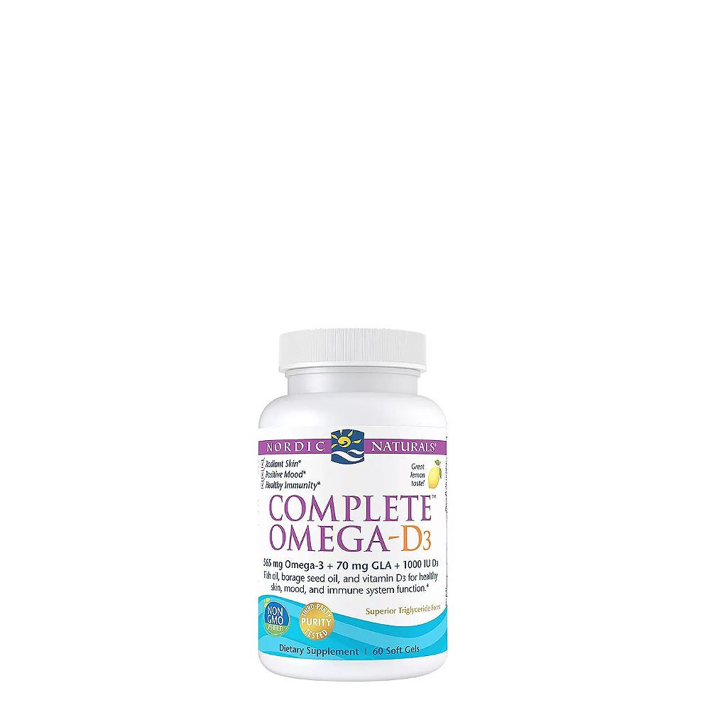 Komplex Omega kapszula D-vitaminnal, Nordic Naturals Complete Omega-D3, 60 lágykapszula Citrom ízben Komplex Omega kapszula D-vitaminnal, Nordic Naturals Complete Omega-D3, 60 lágykapszula Citrom ízben