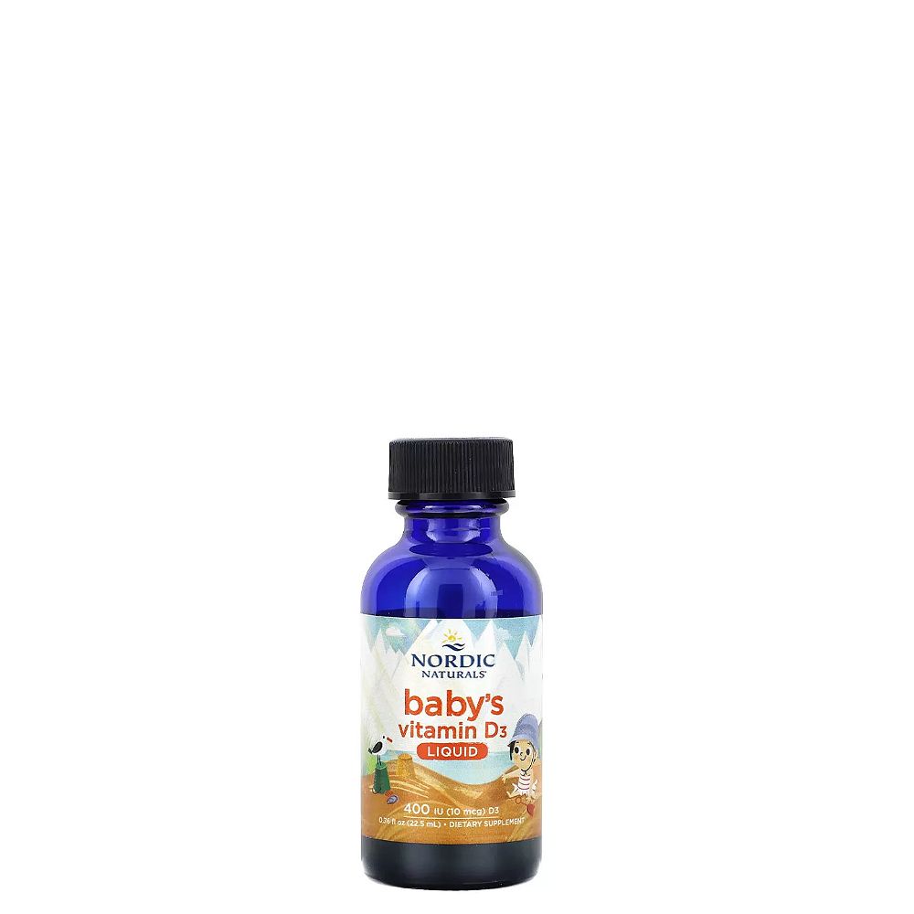 Baba Vitamin D3 400 IU, Nordic Naturals Baby's Vitamin D3, 22,5 ml Baba Vitamin D3 400 IU, Nordic Naturals Baby's Vitamin D3, 22,5 ml