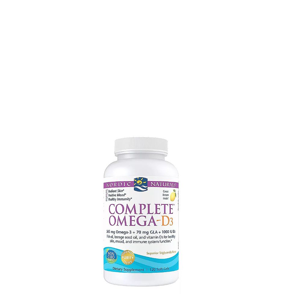 Komplett Omega 565 mg, Nordic Naturals Complete Omega, 120 lágykapszula Citrom ízben Komplett Omega 565 mg, Nordic Naturals Complete Omega, 120 lágykapszula Citrom ízben