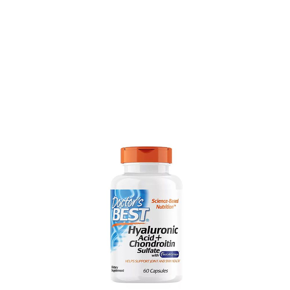 Hialuronsav + Kondroitin-Szulfát + Biocell, Doctor's Best Hyaluronic , 60 kapszula Hialuronsav + Kondroitin-Szulfát + Biocell, Doctor's Best Hyaluronic , 60 kapszula