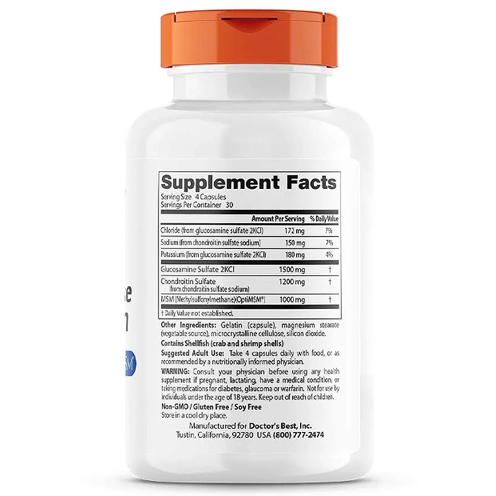 Glükózamin Kondroitin MSM, Doctor's Best OptiMSM, 120 kapszula Glükózamin Kondroitin MSM, Doctor's Best OptiMSM, 120 kapszula