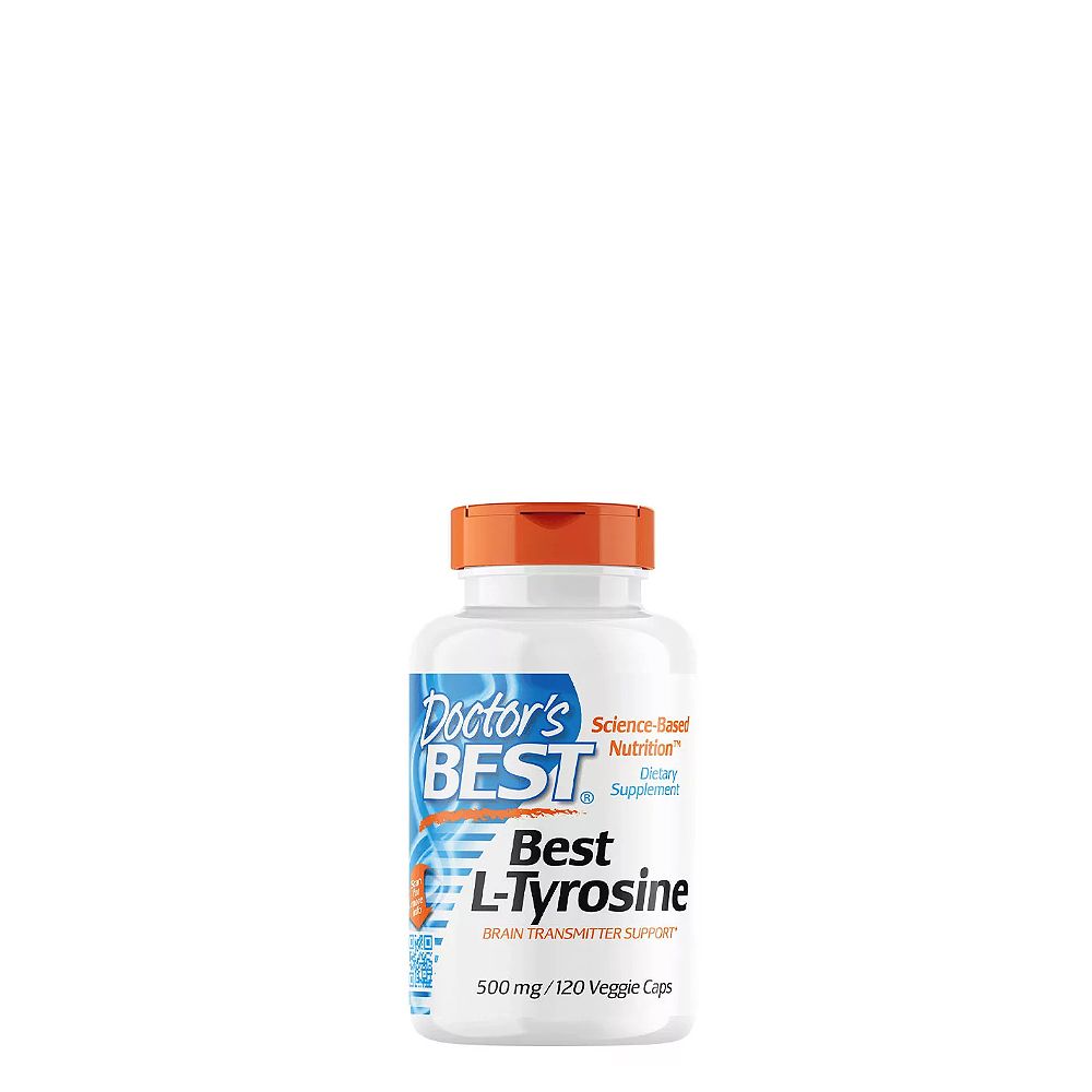 L-Tirozin 500 mg, Doctor's Best L-Tyrosine, 120 kapszula L-Tirozin 500 mg, Doctor's Best L-Tyrosine, 120 kapszula
