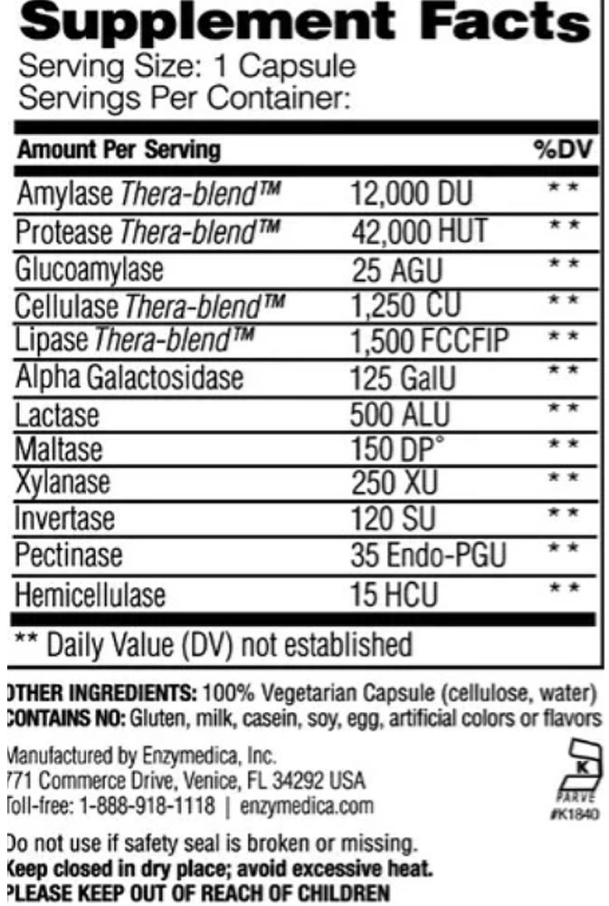 Emésztést Támogató, Enzymedica Digest, 30 kapszula Emésztést Támogató, Enzymedica Digest, 30 kapszula