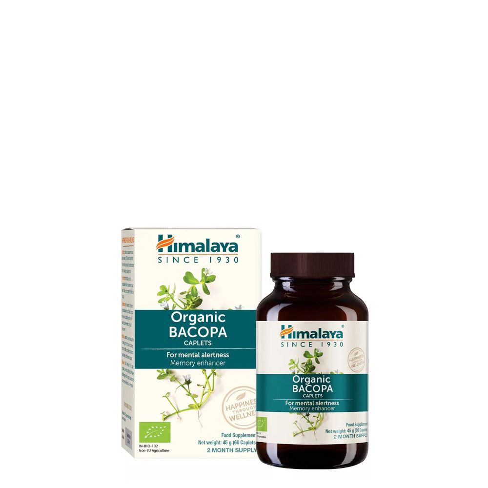Koncentráció és Memória támogató, Himalaya Organic Bacopa, 60 kapszula Koncentráció és Memória támogató, Himalaya Organic Bacopa, 60 kapszula