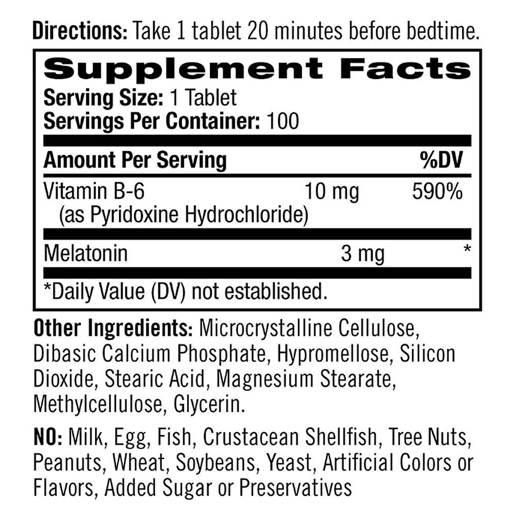 Melatonin 3 mg, Natrol Melatonin, 100 tabletta Melatonin 3 mg, Natrol Melatonin, 100 tabletta