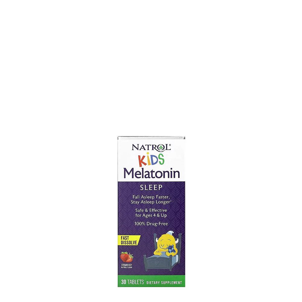 Gyermek Melatonin 1 mg, Natrol Kid's Melatonin, 30 tabletta eper ízben Gyermek Melatonin 1 mg, Natrol Kid's Melatonin, 30 tabletta eper ízben
