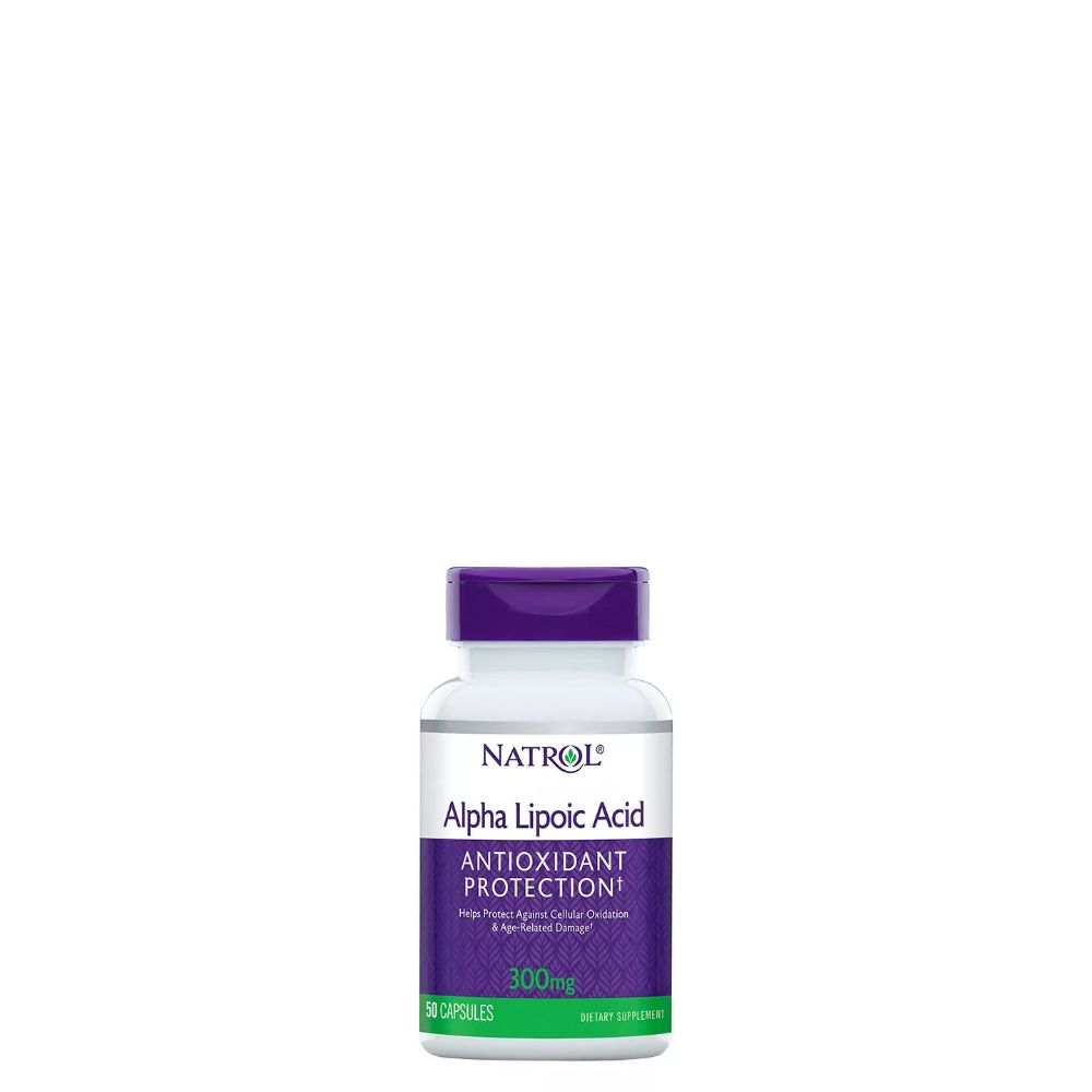 Alfa-liponsav 300 mg, Natrol Alpha Lipoic Acid, 50 kapszula Alfa-liponsav 300 mg, Natrol Alpha Lipoic Acid, 50 kapszula