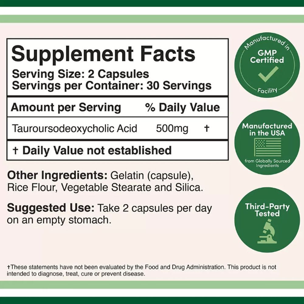 Máj Támogató, Double Wood Supplements TUDCA, 60 kapszula Máj Támogató, Double Wood Supplements TUDCA, 60 kapszula