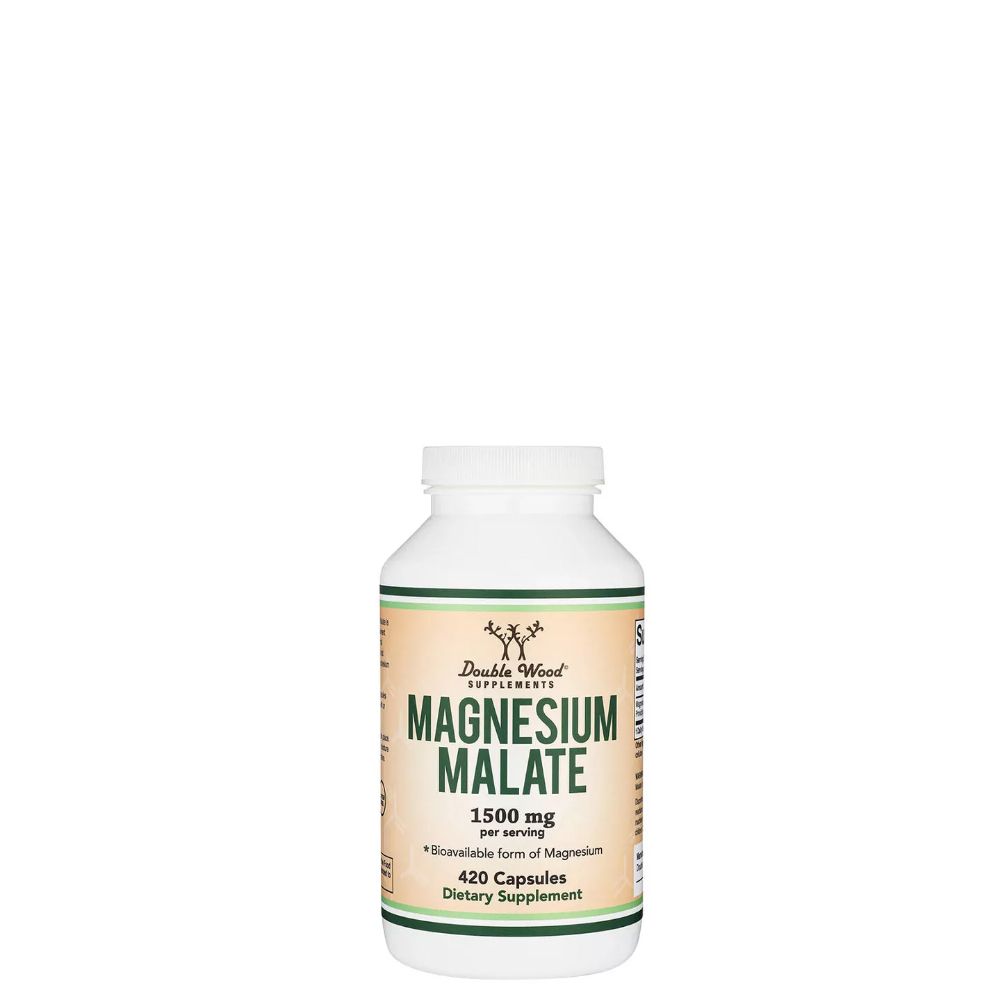 Magnézium Malát 1500 mg, Double Wood Supplements Magnesium Malate, 420 kapszula Magnézium Malát 1500 mg, Double Wood Supplements Magnesium Malate, 420 kapszula