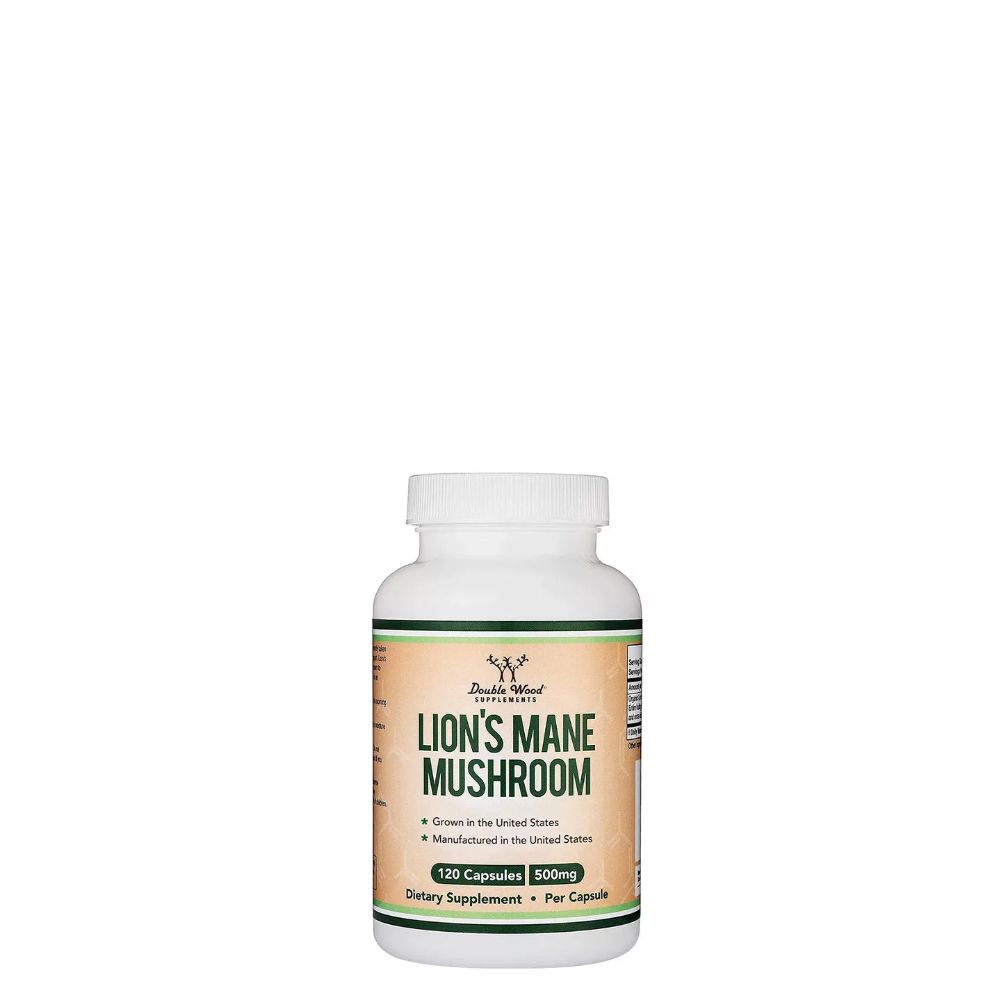 Süngomba 1000 mg, Double Wood Supplements Lion's Mane Mushroom, 120 kapszula Süngomba 1000 mg, Double Wood Supplements Lion's Mane Mushroom, 120 kapszula