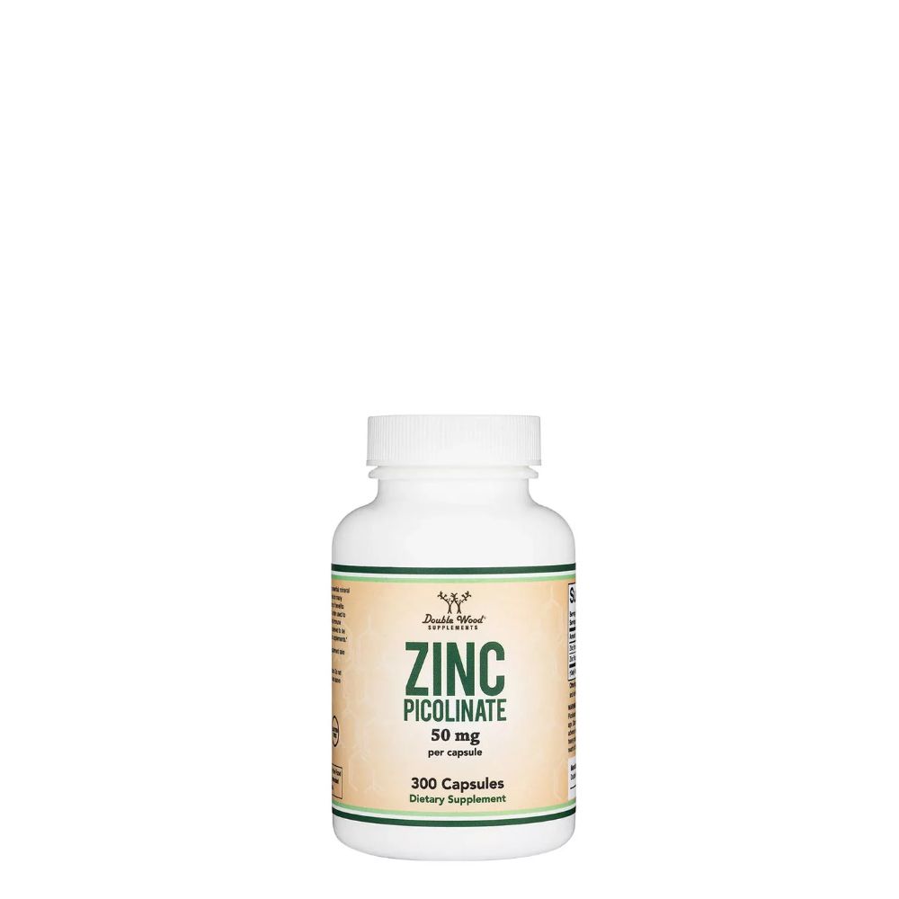 Cink Pikolinát 50 mg, Double Wood Supplements Zinc Picolinate, 300 kapszula