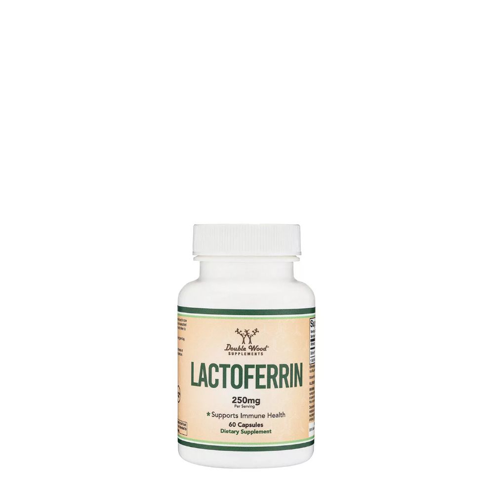 Laktoferrin 250 mg, Double Wood Supplements Lactoferrin, 60 kapszula Laktoferrin 250 mg, Double Wood Supplements Lactoferrin, 60 kapszula