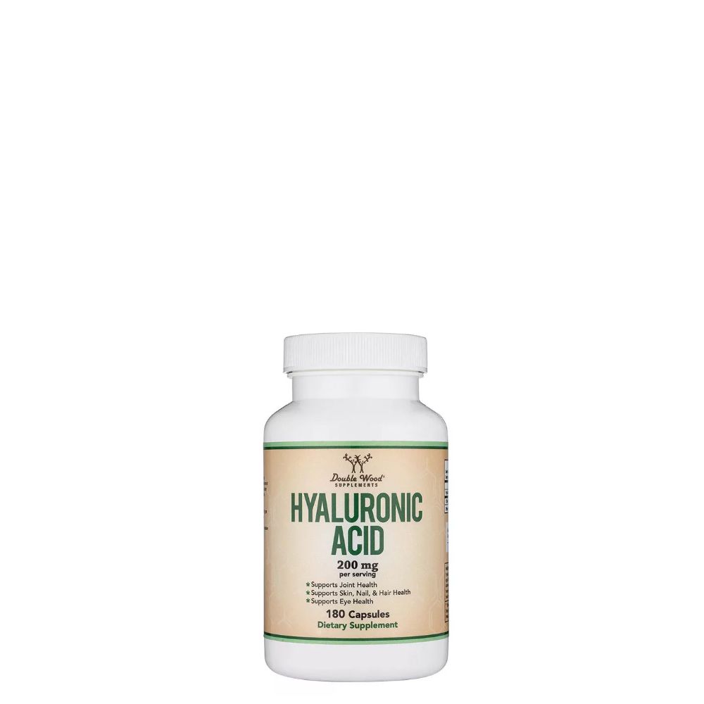 Hialuronsav 200 mg, Double Wood Supplements Hyaluronic Acid, 180 kapszula Hialuronsav 200 mg, Double Wood Supplements Hyaluronic Acid, 180 kapszula
