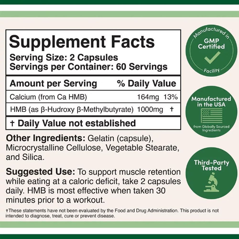 HMB 1000 mg, Double Wood Supplements HMB, 120 kapszula HMB 1000 mg, Double Wood Supplements HMB, 120 kapszula