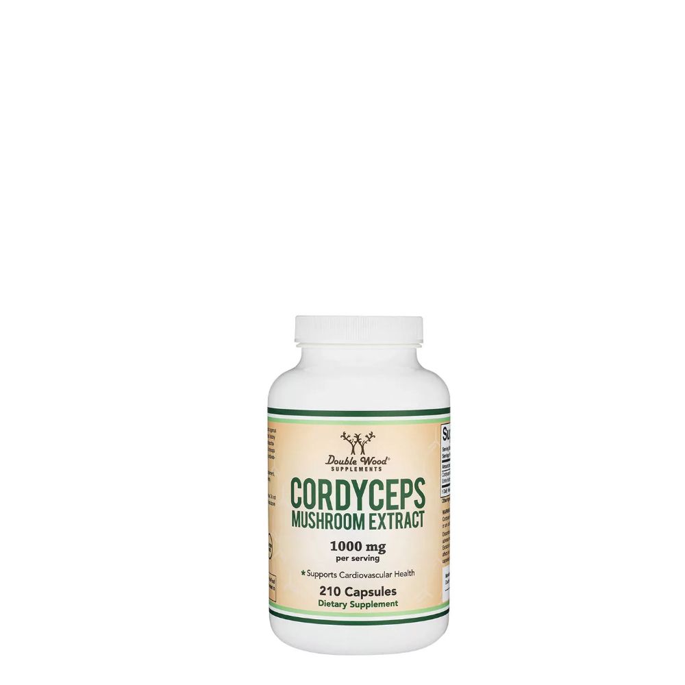 Cordyceps Gomba Kivonat 1000 mg, Double Wood Supplements Cordyceps Mushroom Extract, 210 kapszula Cordyceps Gomba Kivonat 1000 mg, Double Wood Supplements Cordyceps Mushroom Extract, 210 kapszula