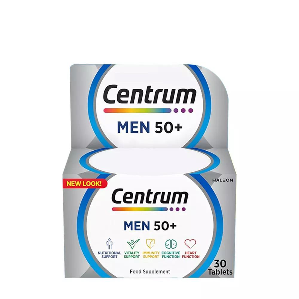 Centrum Men 50+ - Multivitamin komplex kifejezetten 50 év feletti férfiak számára - 30 tabletta - EXP.2025.09.30. Centrum Men 50+ - Multivitamin komplex kifejezetten 50 év feletti férfiak számára - 30 tabletta - EXP.2025.09.30.