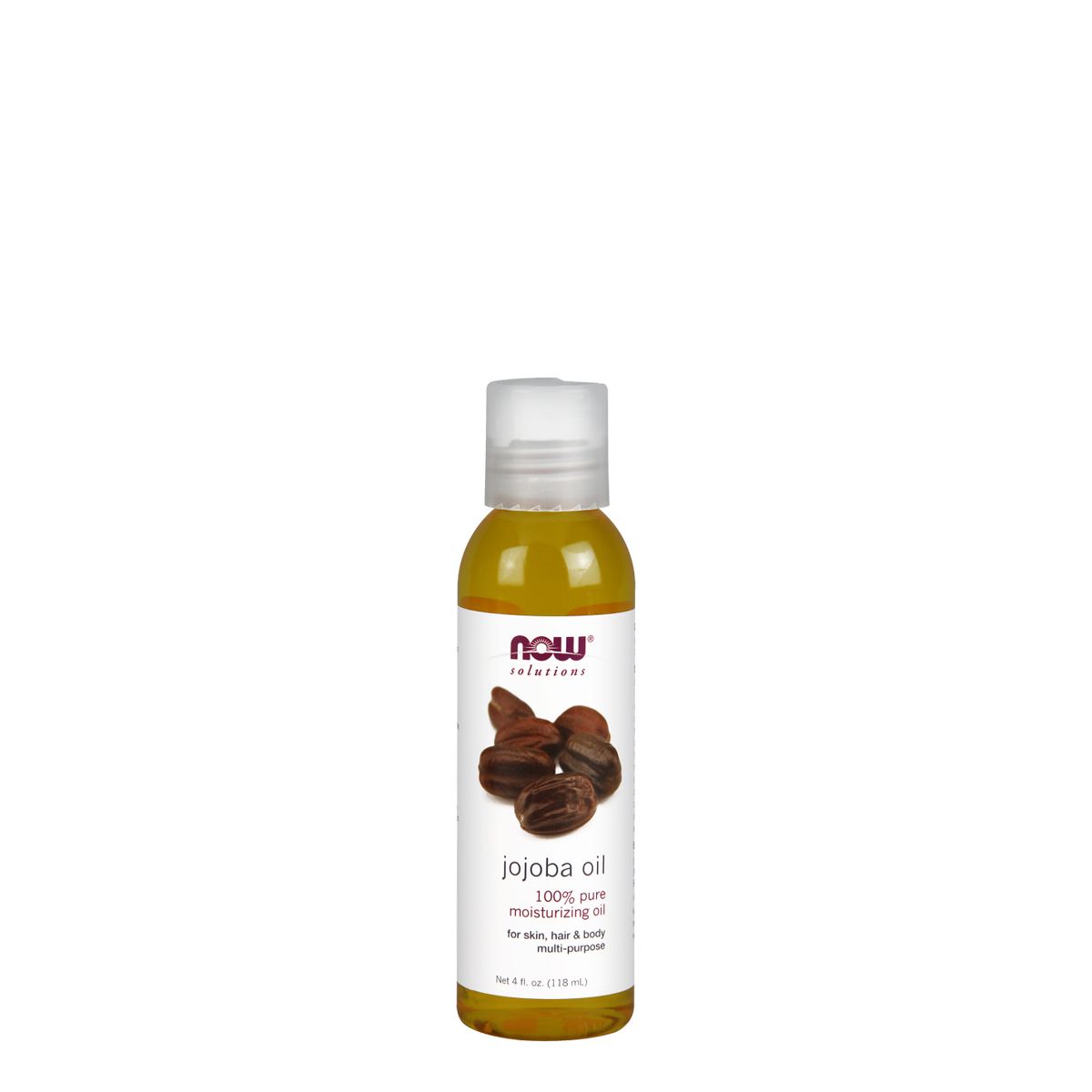 100%-os tisztaságú hidratáló jojoba olaj, Now Jojoba Oil, 118 ml - EXP.2025.10.