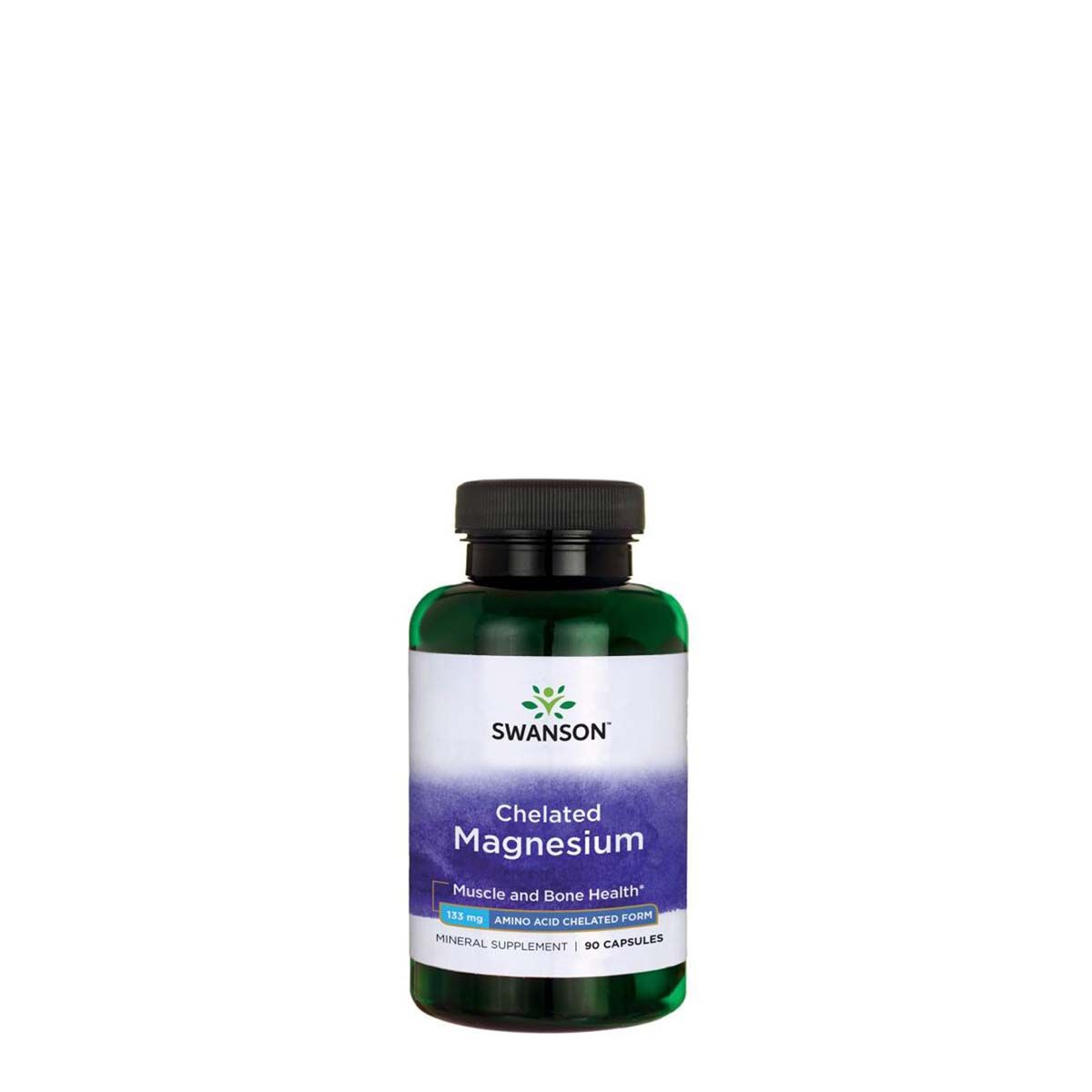 Magnézium kelát, Swanson Albion Chelated Magnesium, 90 kapszula - EXP.2025.11.