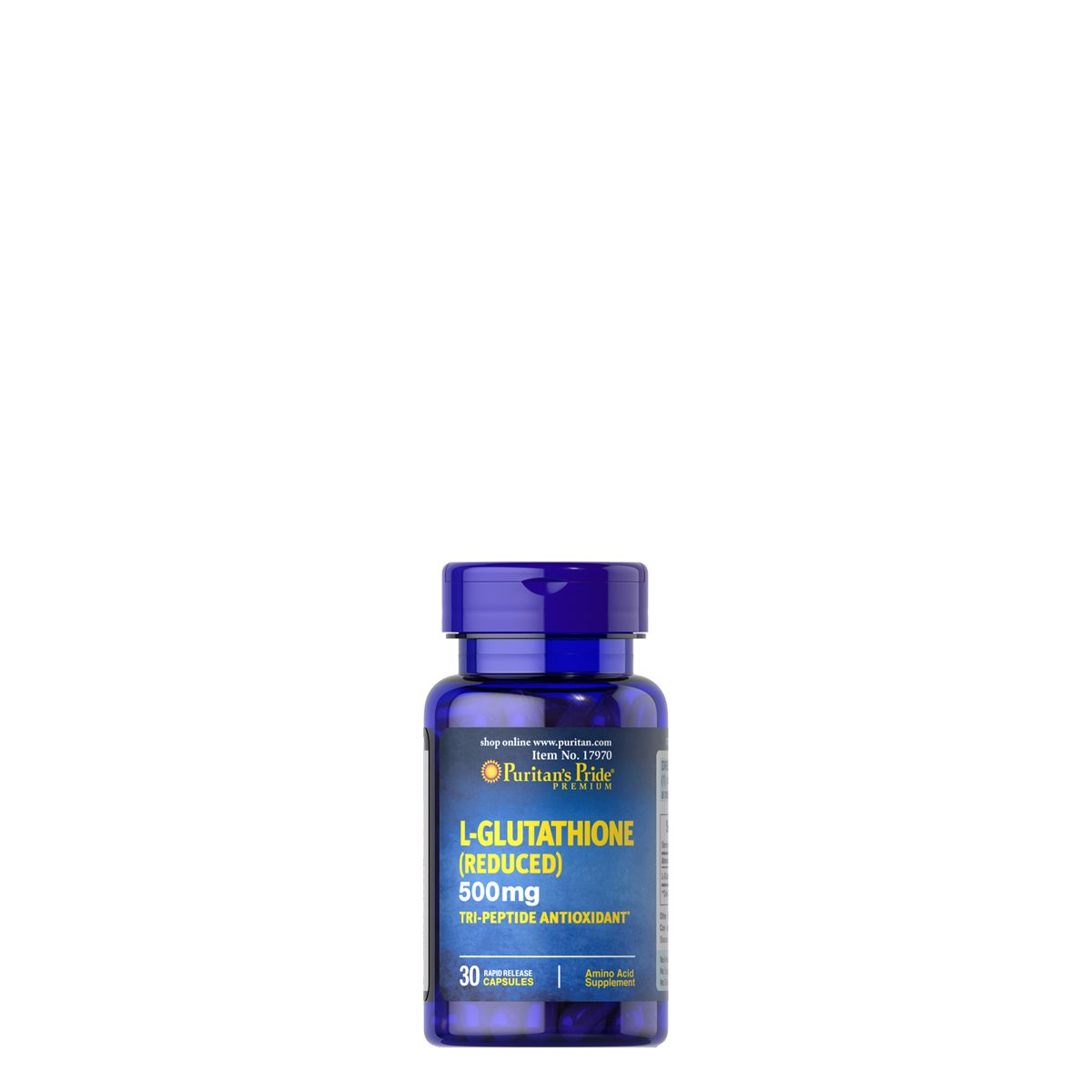 L-glutation 500 mg, Puritan's Pride L-Glutathione, 30 kapszula - EXP.2025.10.31.