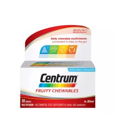 Centrum Fruity Chewables - Gyümölcs ízű multivitamin rágótabletta - 30 rágótabletta - EXP.2026.06.