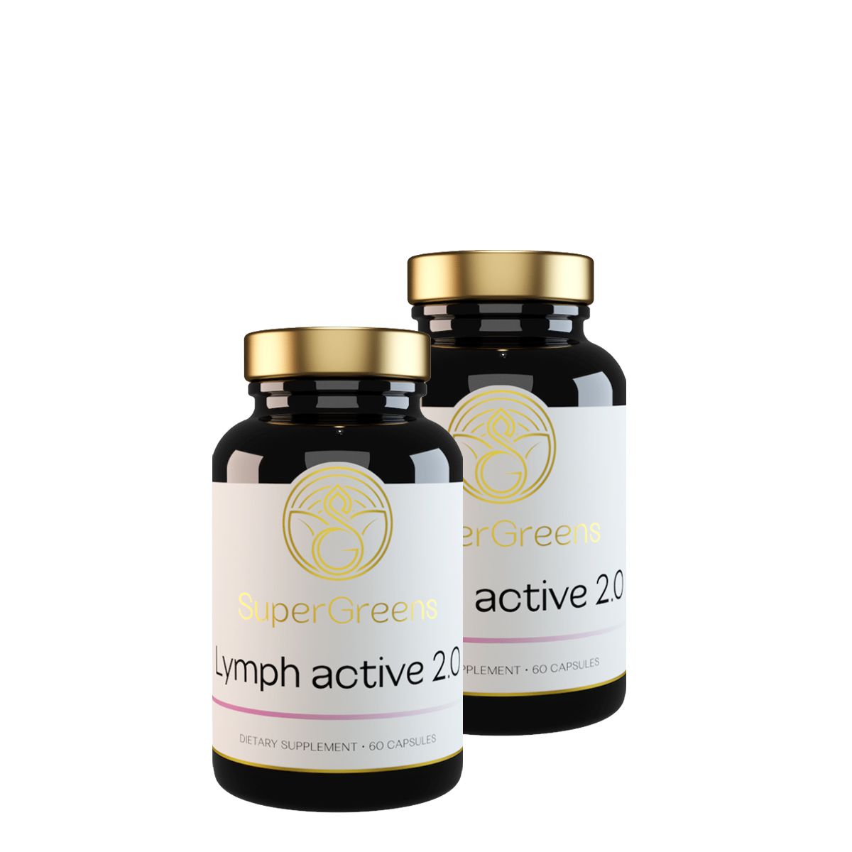 Lábdagadás elleni gyógynövény keverék, SuperGreens Lymph Active 2.0, 2x60 kapszula