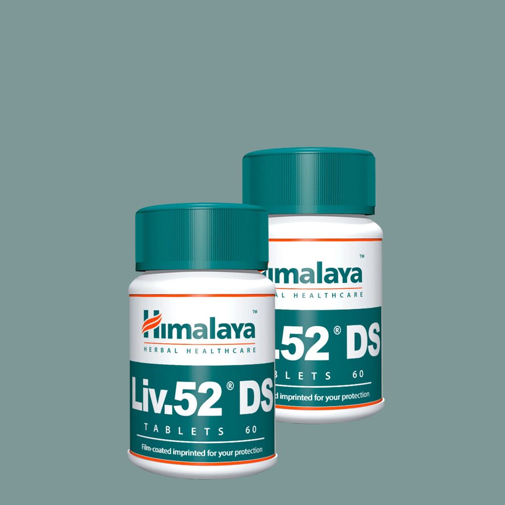 Dupla erősségű májvédő gyógynövény komplex, Himalaya LIV.52 DS, 2 x 60 tabletta